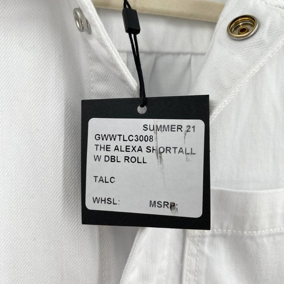 Joe's Jeans Womens Alexa Shortall Romper Talc White Size Small Cotton Denim - Picture 12 of 13